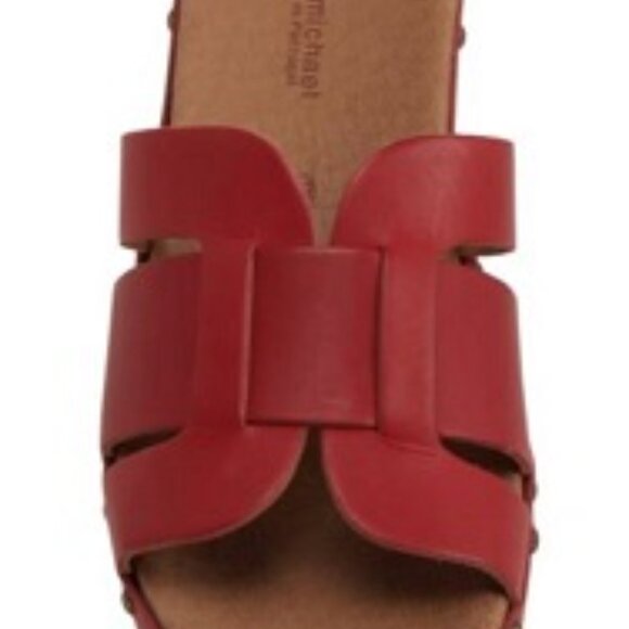 Eric Michaels New Pair Eric Michael Nash Slide Sandals Genuine Leather Sandals - Picture 4 of 11